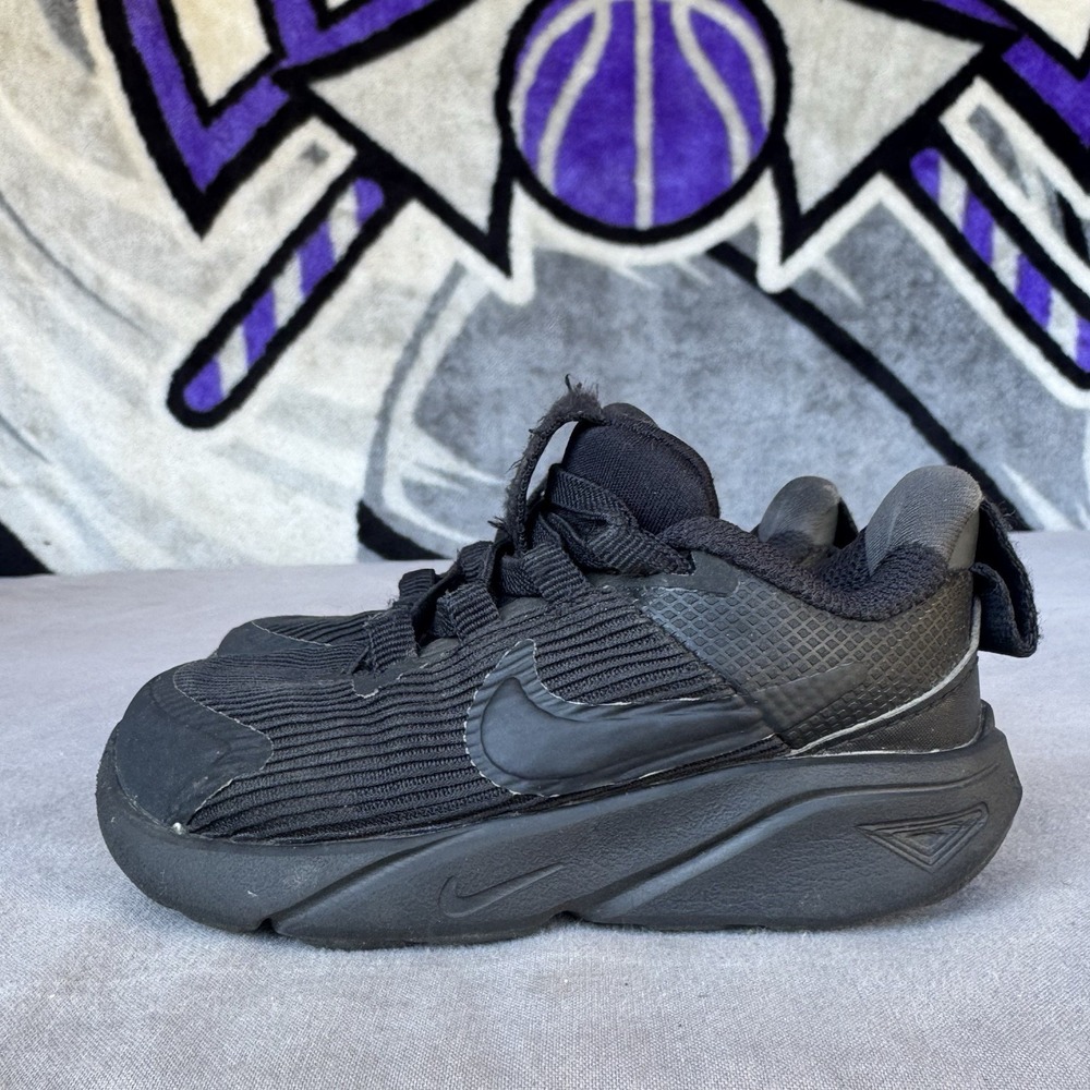 Size 6c - Nike Unisex Kids Black Mesh‎ Sneakers DX7616-002